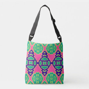 Bolsa Ajustável Um padrão clássico de tendência vibrante multicolo