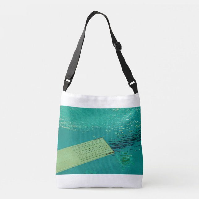 Bolsa Ajustável um trampolim para mergulhar na piscina (Verso)