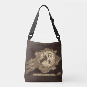 Bolsa Ajustável Uma viagem ao desenho do vintage da lua