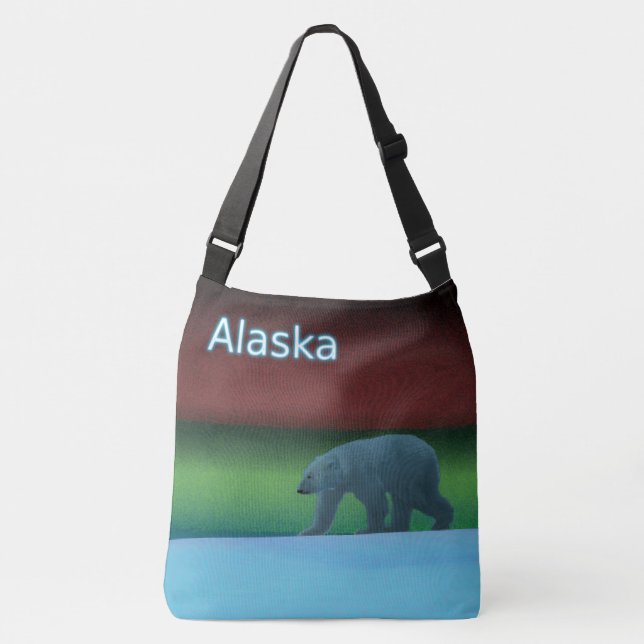 Bolsa Ajustável Urso Polar das Luzes Polares - Alasca (Frente)