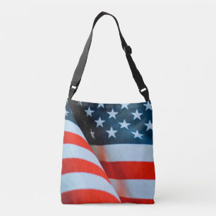 Bolsa Ajustável USA American Flag Red White e Blue