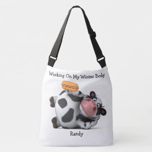 Bolsa Ajustável Vaca Chubby 3D Adorável Com Hotdog 