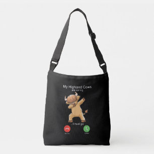 Bolsa Ajustável Vaca do Terreno Escocês está Chamando