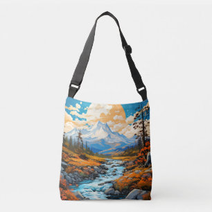 Bolsa Ajustável Vale do Rio de Outono ao Ar Livre