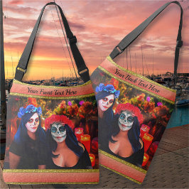 Bolsa Ajustável Vallarta Catrinas com Flores e Velas 1718