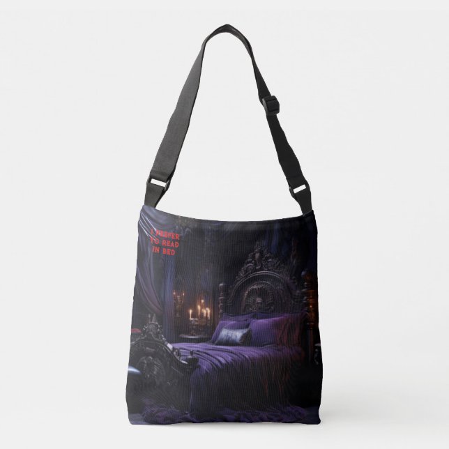 Bolsa Ajustável Vamire Book Club Dark Romance Add Name Gift (Frente)