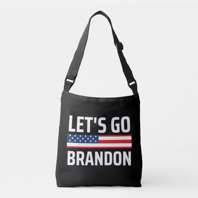 Bolsa Ajustável vamos brandon chant joe biden, vamos fazer soutien (Frente)
