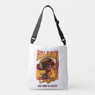 Bolsa Ajustável VAQUEIRA DA MELANINA Garota Negra Western Cowboy