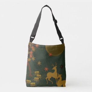 Bolsa Ajustável Vedante Da Floresta Rústica Da Lua Dourada