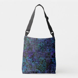 Bolsa Ajustável veias cibernéticas, em azul e verde: