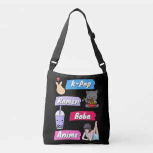 Bolsa Ajustável Ventilador da cultura de Pop, Pop, Ramen, Boba e A