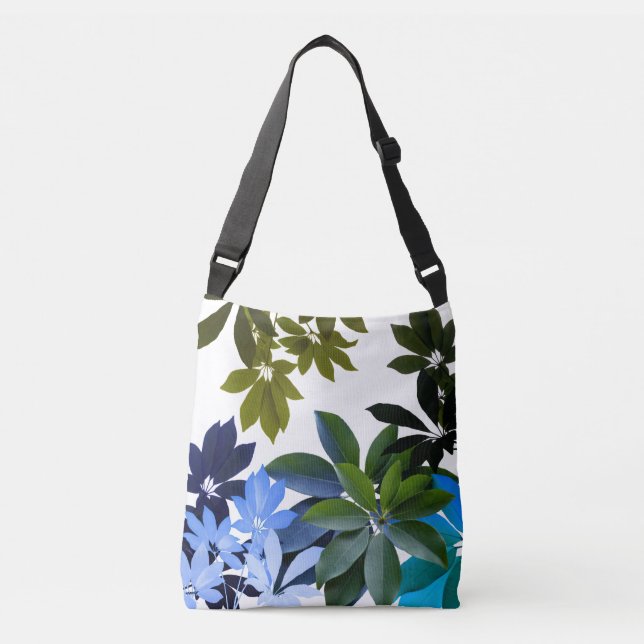 Bolsa Ajustável Verde, Azul Deixa Saco Cruzado (Frente)