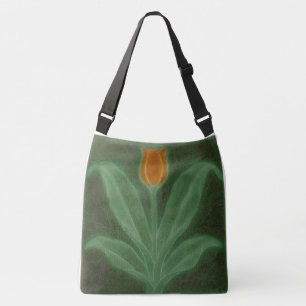 Bolsa Ajustável Verde com Tulipa Amarela