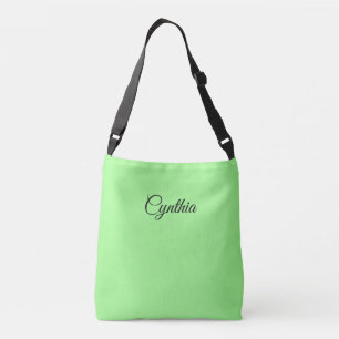 Bolsa Ajustável Verde Primavera e Preto em Elegância: