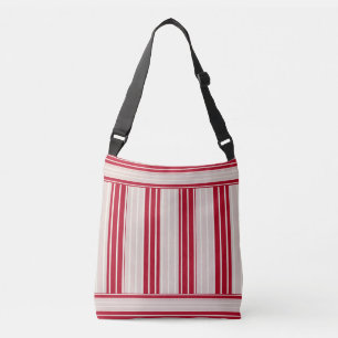 Bolsa Ajustável Vermelho Cereja Com Banhas Brancas Desligadas