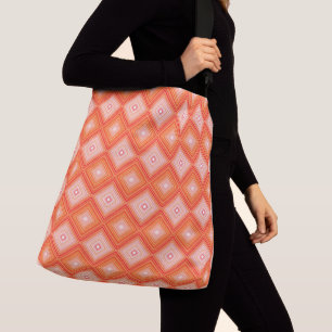 Bolsa Ajustável Vermelho Laranja E Coral Padrão