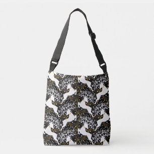 Bolsa Ajustável Vestido Floral Ouro