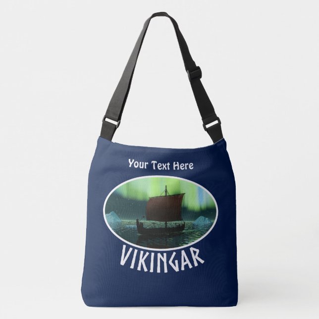 Bolsa Ajustável Viagem de navio sob luzes de Norte (Frente)