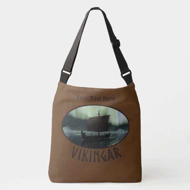 Bolsa Ajustável Viagem de navio sob luzes de Norte (Frente)
