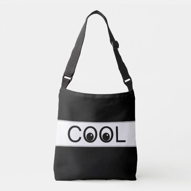 Bolsa Ajustável Vibrações Legais em Preto e Branco (Frente)