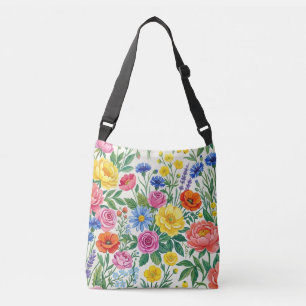 Bolsa Ajustável Vibrant Wildflower Meadow Botanical Garden Print