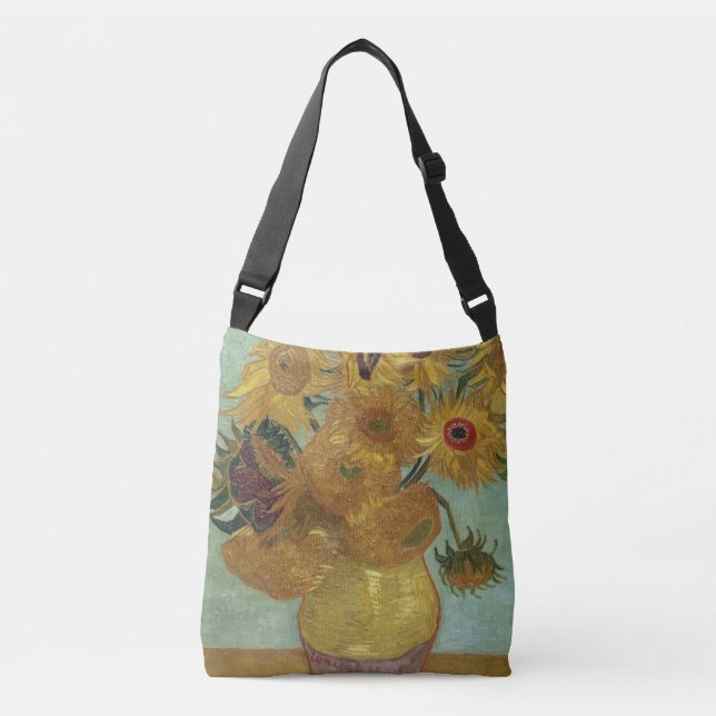 Bolsa Ajustável Vincent van Gogh - girassóis, 1889 (Frente)