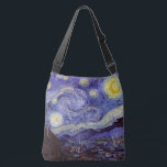 Bolsa Ajustável Vincent Van Gogh Starry Night Vintage Fine Art<br><div class="desc">Vincent van Gogh Starry Night Fine Art Painting Starry Night Starry Night é uma pintura do artista poste-impressionista holandês Vincent van Gogh. O céu azul à noite está cheio de nuvens, estrelas e uma lua crescente brilhante. A Noite Estrelada é a única noturna na série de visões da janela do...</div>