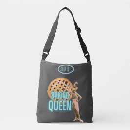 Bolsa Ajustável Vintage Baking Queen em Cinzas Personalizadas