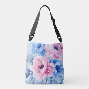 Bolsa Ajustável Vintage Bloom Pastel Petals Watercolor