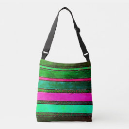 Bolsa Ajustável Vintage Guatemala Rainbow Crossbody Bag