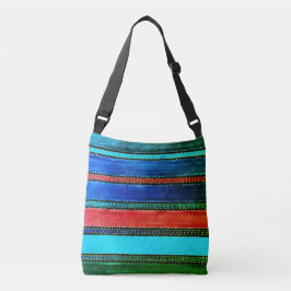 Bolsa Ajustável Vintage Guatemala Rainbow Crossbody Bag