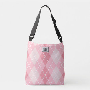 Bolsa Ajustável Vintage inspirado (Padrão de Argyle) -