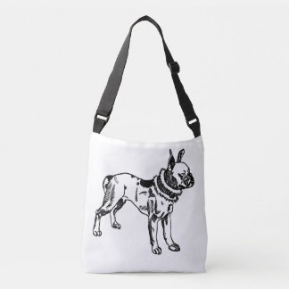 Bolsa Ajustável Vintage Pit Bull Art Crossbody Bag by Moriz Jung