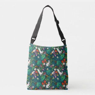 Bolsa Ajustável Vintage Rustic Greenery Bunny Floral Garden 