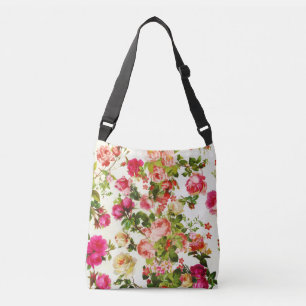 Bolsa Ajustável Vintage Summer Pink Rose Flowies
