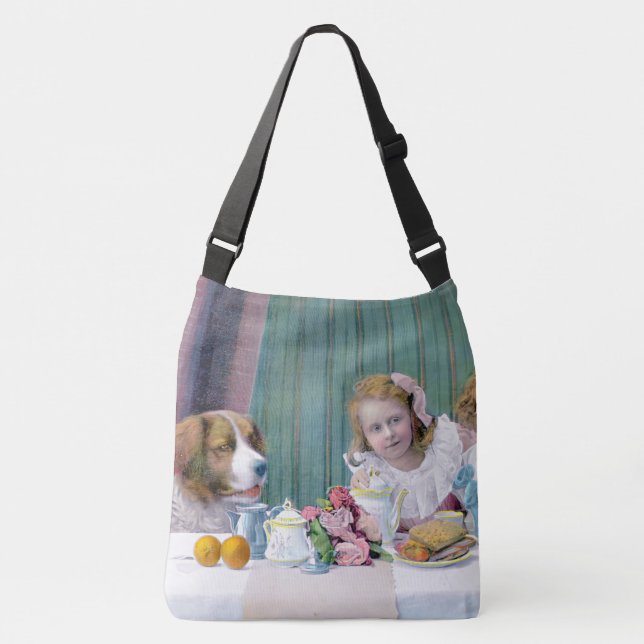 Bolsa Ajustável Vintage Tea Party (Frente)