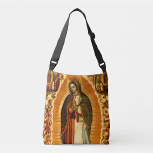 Bolsa Ajustável Virgem de Guadalupe Nossa Senhora Mãe Mary Crossbo