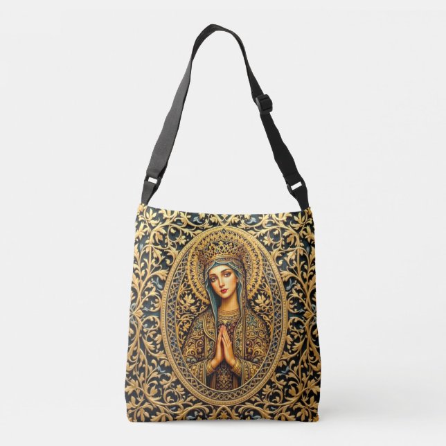 Bolsa Ajustável Virgem ouro Reverence Maria (Verso)