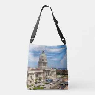 Bolsa Ajustável Vista de um prédio do Capitólio em Havana, Cuba
