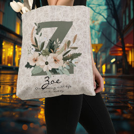 Bolsa Ajustável Vitalidade vibrante de Zoe - Monograma Floral de B