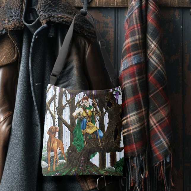 Bolsa Ajustável Vizsla Dog Elf Forest (Criador carregado)