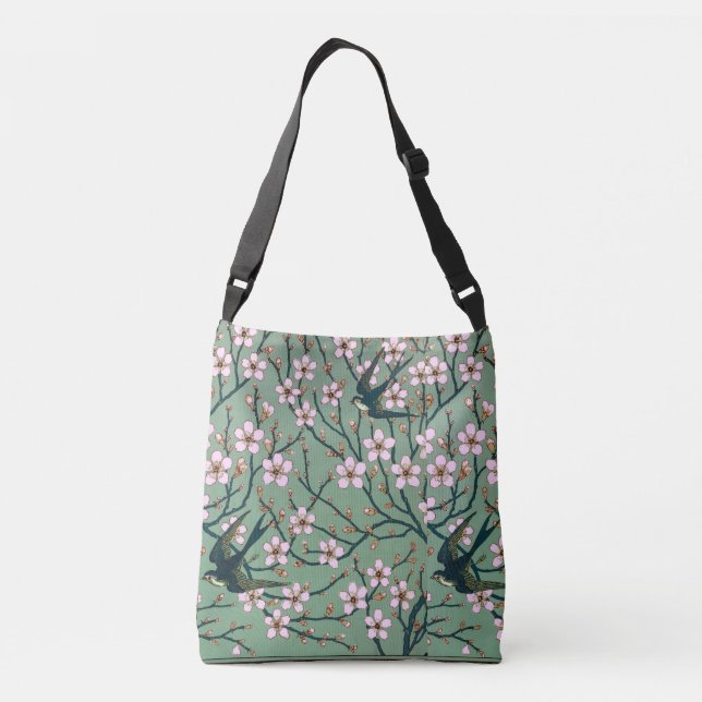 Bolsa Ajustável Walter Crane - Andorinhas e Flores de Amendoeira C (Verso)