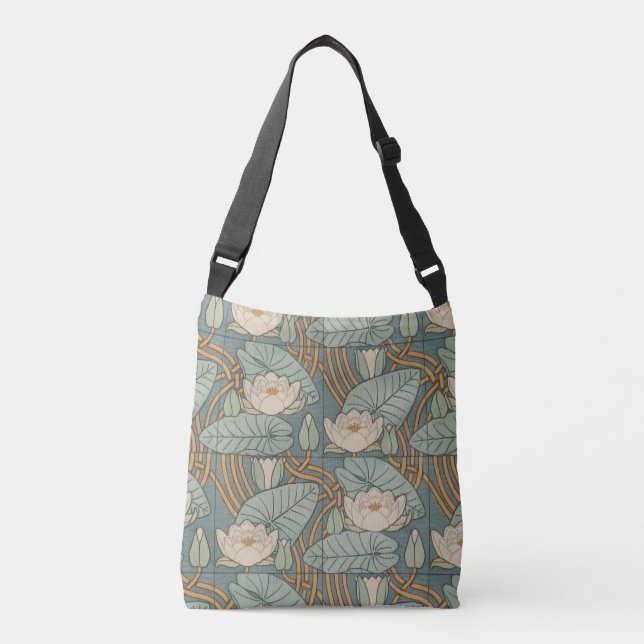 Bolsa Ajustável Water Lily Art Nouveau Nature (Frente)