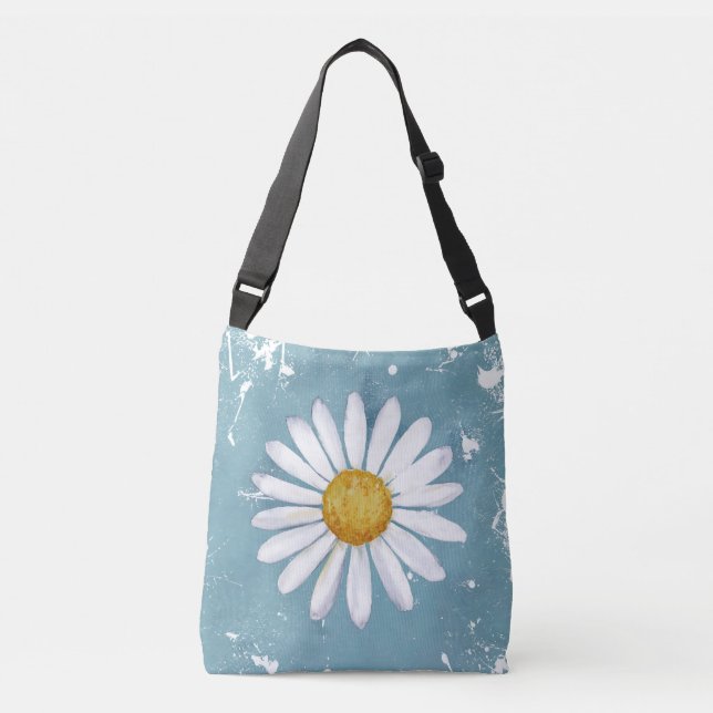 Bolsa Ajustável Watercolor Daisy Elegance (Frente)