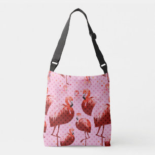 Bolsa Ajustável Watercolor Flamingo Pattern