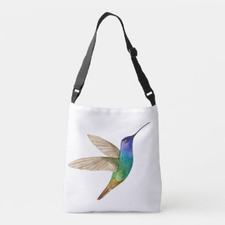 Bolsa Ajustável Watercolor Golden-tailed Sapphire Hummingbird