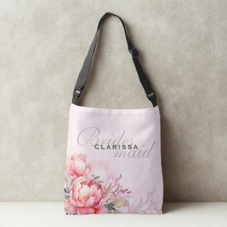 Bolsa Ajustável Wedding Bridesmaid | Pink Peony & Sage Green
