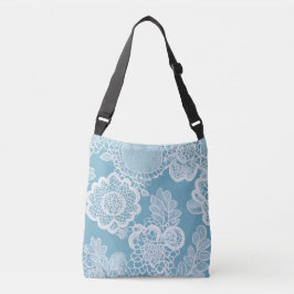 Bolsa Ajustável Whitening Lace sobre a arte azul AI