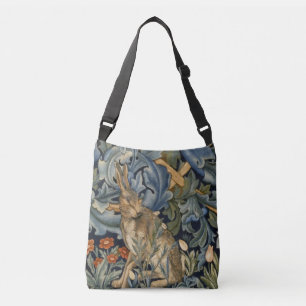 Bolsa Ajustável William Morris Forest Rabbit Floral Art Nouveau