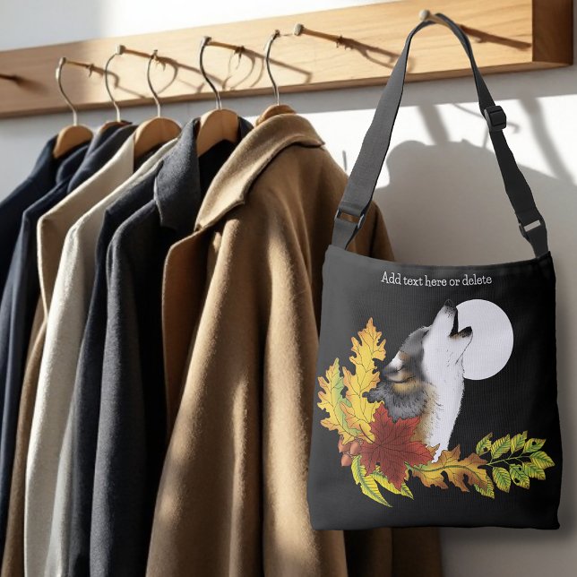Bolsa Ajustável Wolf Howling Moon (Criador carregado)
